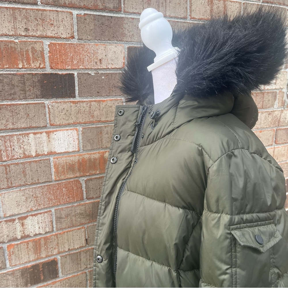 Calvin Klein Sorona Aura 0° F Puffer Coat Women's Size M Forrest Green - Picture 12 of 13